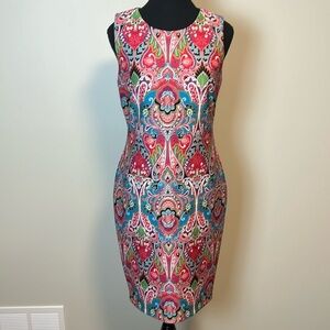 Tommy Hilfiger Bolero Paisley Jersey Dress Sz 4